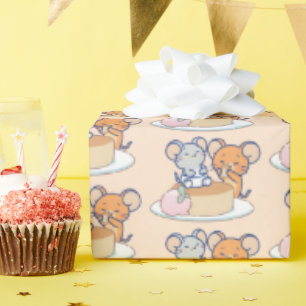 Anime Tuffy und Jerry Cheesecake Geschenkpapier