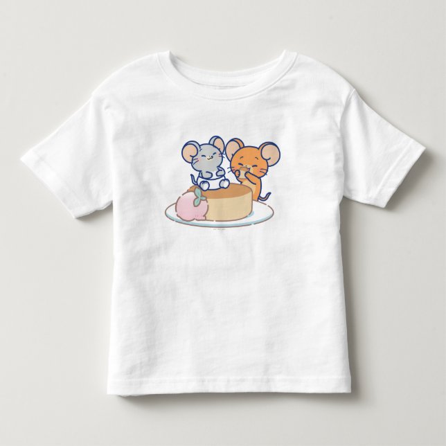 Anime Tuffy und Jerry Cheesecake Kleinkind T-shirt (Vorderseite)