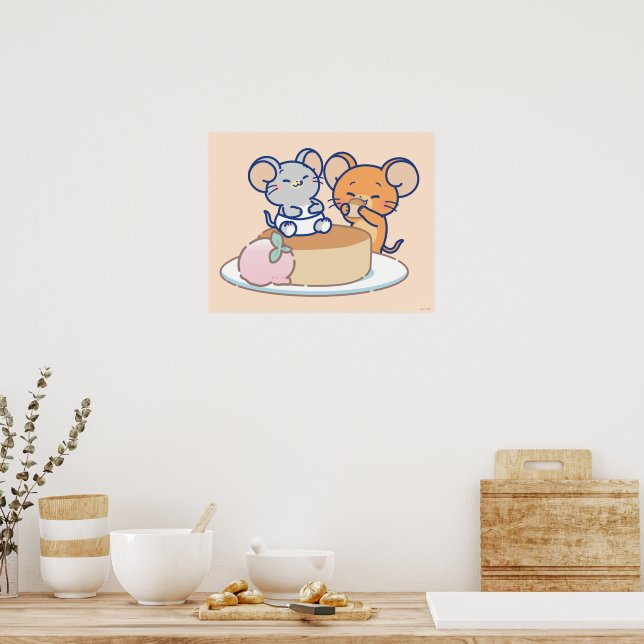 Anime Tuffy und Jerry Cheesecake Poster (Küche)
