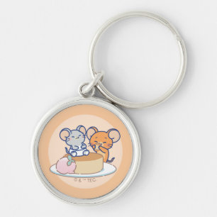 Anime Tuffy und Jerry Cheesecake Schlüsselanhänger