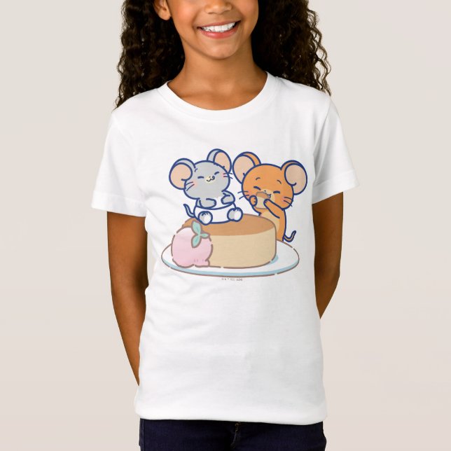 Anime Tuffy und Jerry Cheesecake T-Shirt (Vorderseite)