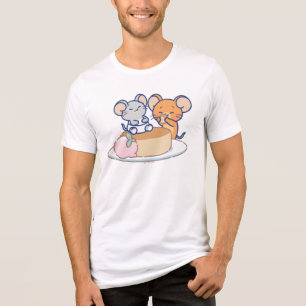 Anime Tuffy und Jerry Cheesecake Tri-Blend Shirt