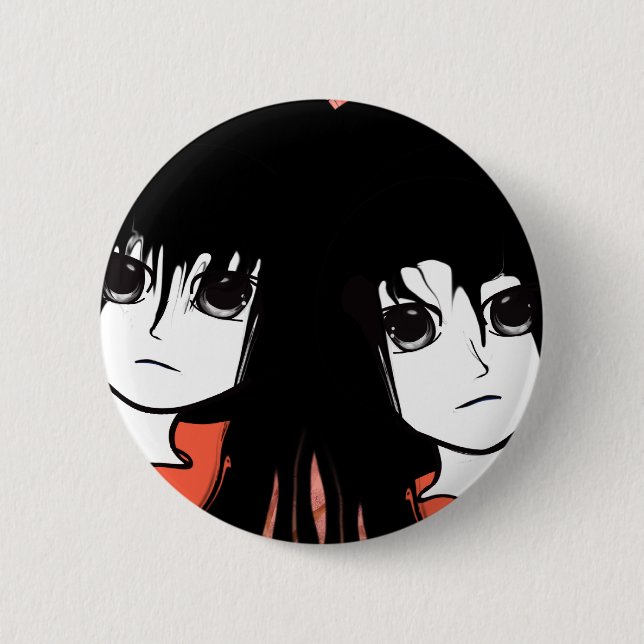 Anime Twins Button (Vorderseite)