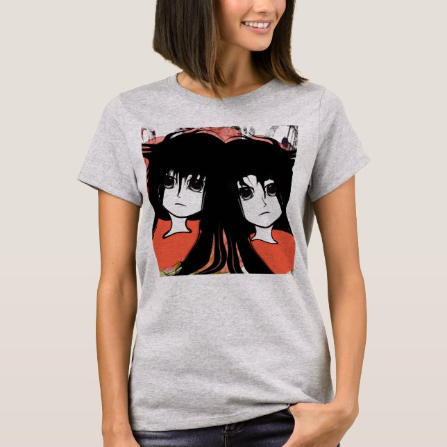 Anime Twins T-Shirt (Vorderseite)