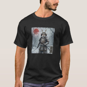 Anime Ukiyo-e japanischer Vintage-Krieger Samurai T-Shirt