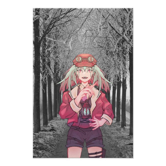 Anime, V Tuber, VTuber Road Fotodruck (Vorne)