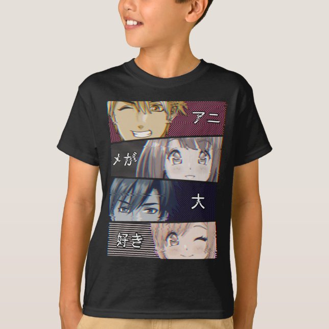 Anime Vaporwave Aesthetics Japanisch Otaku T-Shirt (Vorderseite)