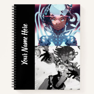 Anime Variety Cover 8.5" x 11" Spiral Sketchbook Notizbuch