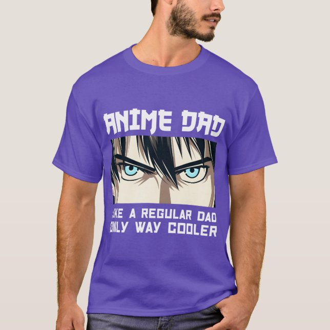 Anime-Vater-Junge T-Shirt (Vorderseite)