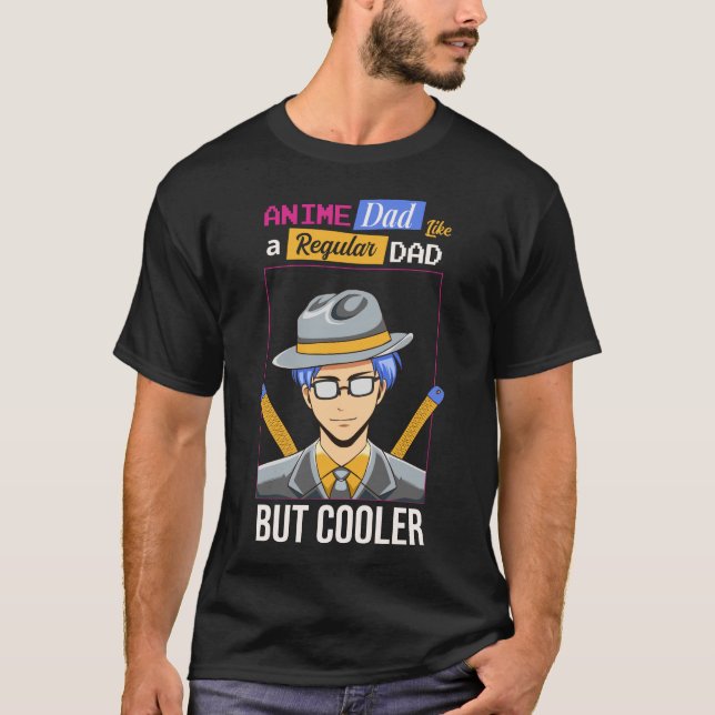 Anime-Vater wie ein regulärer Vater T-Shirt (Vorderseite)