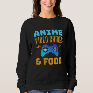 Anime, Videospiele und Lebensmittel Schönes Desi Sweatshirt