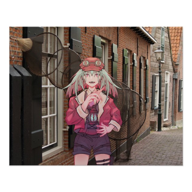 anime, VTuber, V Tuber Dutch town Poster (Vorderseite)