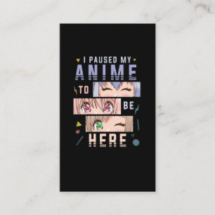 Anime watching Girl Japanese Anime Lover Visitenkarte