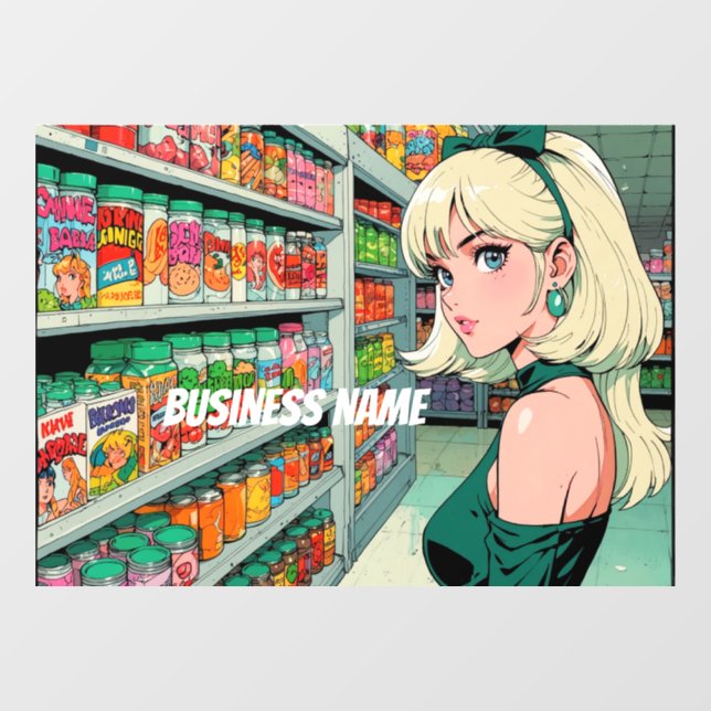 Anime Window Clying Fensteraufkleber (Blatt)