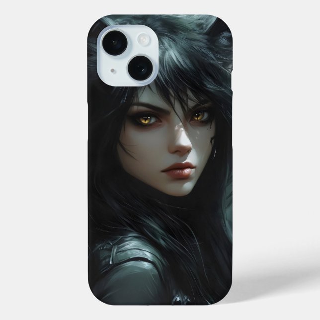 Anime Wolf Girl Case-Mate iPhone Hülle (Rückseite)