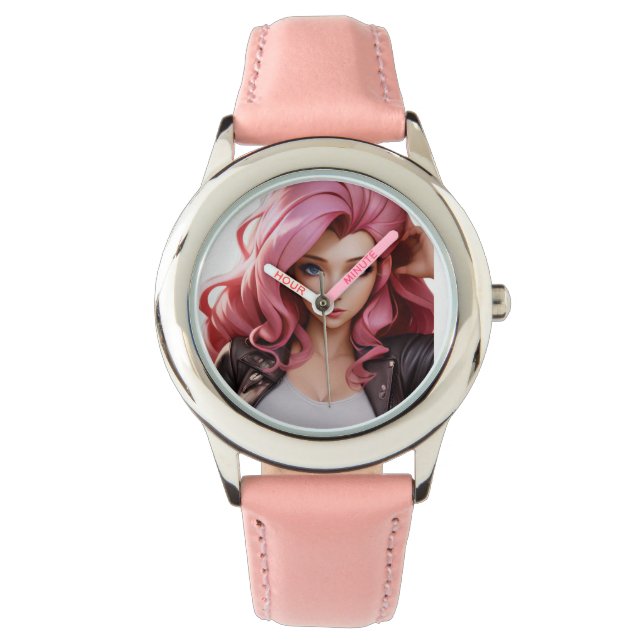 Anime Woman's Watch Armbanduhr (Vorderseite)