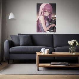 Anime young lady Klavier | Art der AI Poster