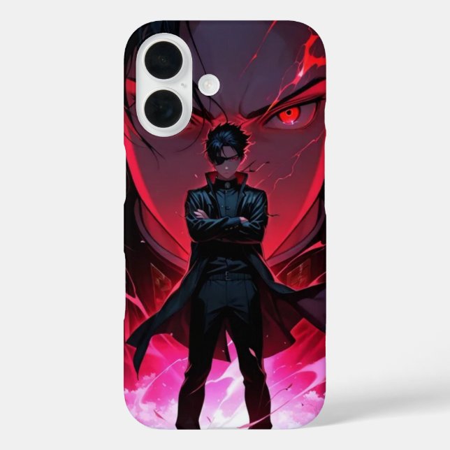 Anime-Zeichen in einem Anzug iPhone 16 Hülle (Rückseite)