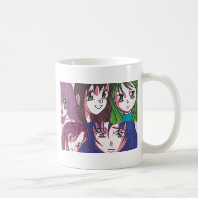 Animemädchen Kaffeetasse (Rechts)