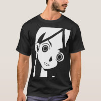Animemädchen mustert T-Shirt