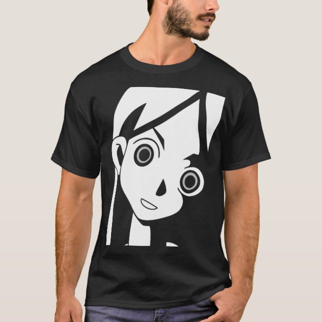 Animemädchen mustert T-Shirt (Vorderseite)