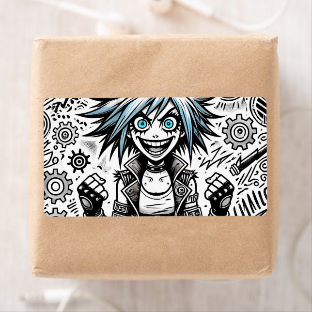 Animes Comic fröhliche Kunst Original blu_eyes bla (Insitu)