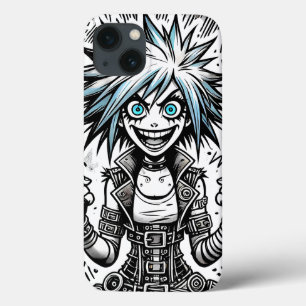 Animes Comic fröhliche Kunst Original blu_eyes bla Case-Mate iPhone Hülle