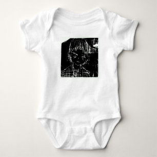 Animes Manga Alltagsschwarz Projekt Baby Strampler