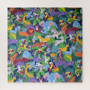 Animierte Safari-Tiere