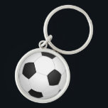 Animierter Fußballball-Schlüsselanhänger Schlüsselanhänger<br><div class="desc">Fußball-Hintergrund</div>