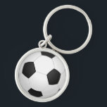 Animierter Fußballball-Schlüsselanhänger Schlüsselanhänger<br><div class="desc">Fußball-Hintergrund</div>