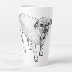 Animierter gepunkteter Hundetasse für fröhliche Mo Milchtasse