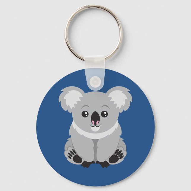 Animierter Koala-Bären-Schlüsselanhänger Schlüsselanhänger (Vorderseite)