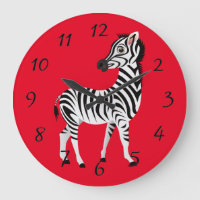 Animiertes Zebra Profile Poster