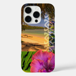Anini Beach, Kauai Hawaiian Collage iPhone 16 Pro Hülle