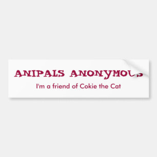 Anipals anonymer Autoaufkleber