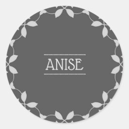 Anise Spice Jar Sticker Labels