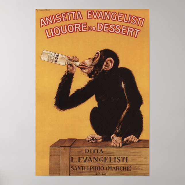 Anisetta Evangelisti Liquore da Dessert Poster (Vorne)