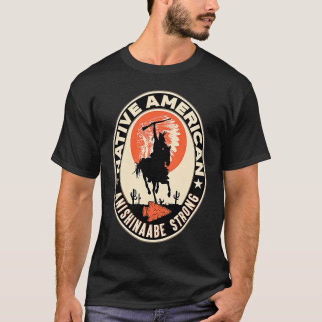 Anishinaabe Stamm Native Amerikanische Ureinwohner T-Shirt (Vorderseite)