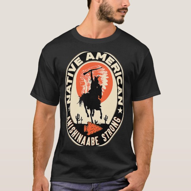 Anishinaabe Stamm Native Amerikanische Ureinwohner T-Shirt (Vorderseite)