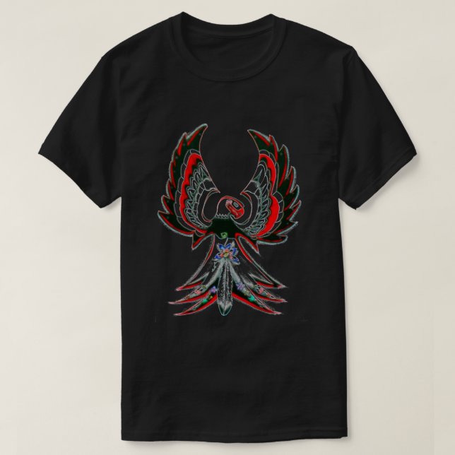 Anishinaabe Thunderbird Black T-Shirt (Design vorne)