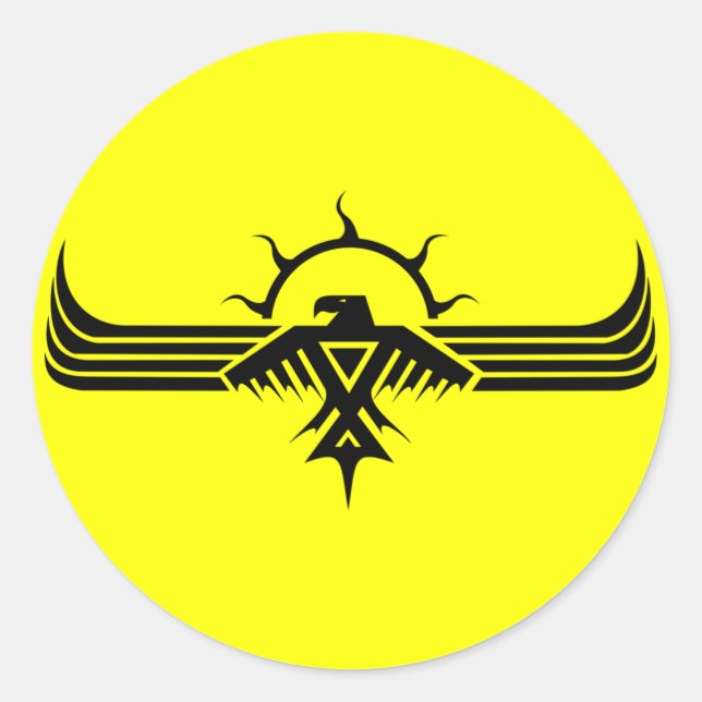 Anishinabek Thunderbird V3-Aufkleber Runder Aufkleber (Vorderseite)
