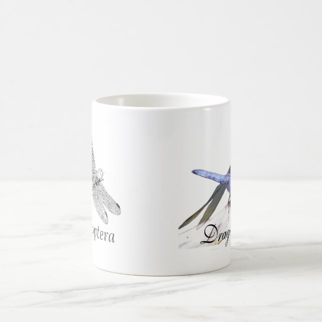 Anisoptera Libellenzeichnen Kaffeetasse (Mittel)