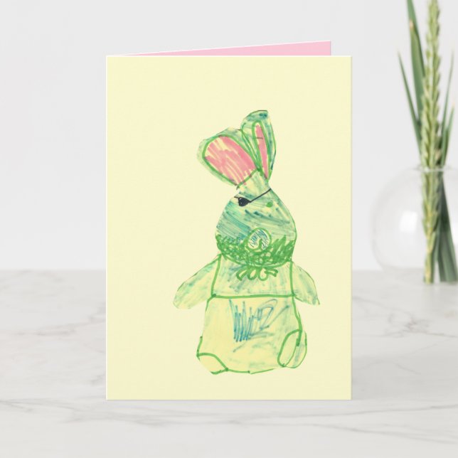 Anita Bunny Blank Vollfarbenkarte Vertikal Karte (Vorderseite)