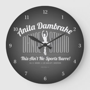 Anita Dambremse Dance Studio Große Wanduhr