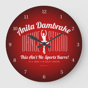 Anita Dambremse Dance Studio Large Clock Große Wanduhr