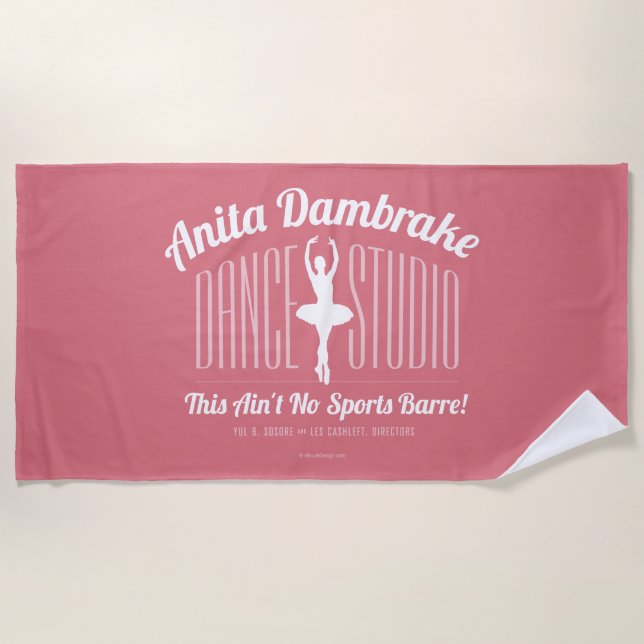 Anita Dambremse Dance Studio Strandtuch (Vorderseite)