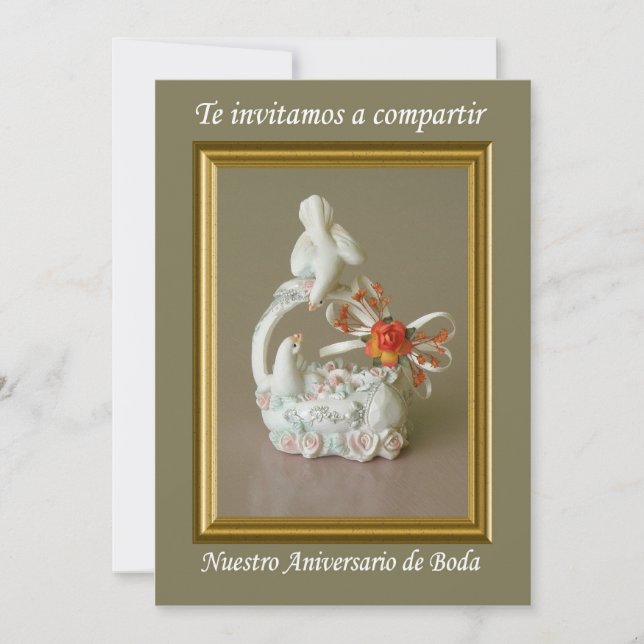 Aniversario de Bodas Einladung (Vorderseite)