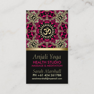 Anjali Yoga Eastern New Age Business Card Visitenkarte