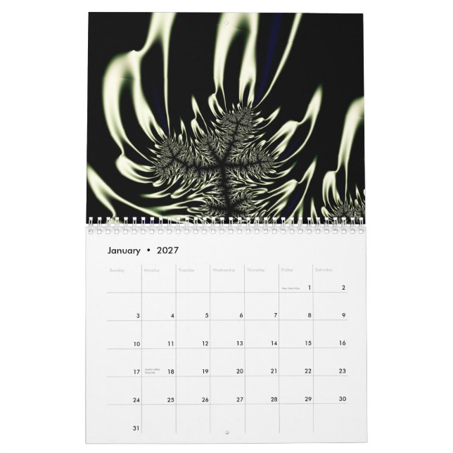Anjo Lafin Fraktale 2011 Kalender (Jan 2027)